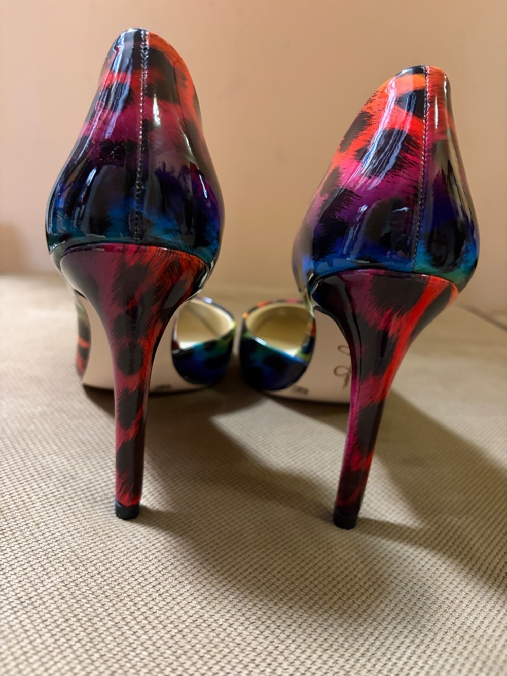 NWOT Jessica Simpson Multicolor Leopard-Print Pointed-Toe Stilettos - Picture 5 of 9